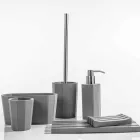 Modern bathroom accessories set in Rivello resin Viadurini