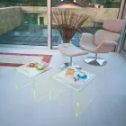 Modern Design Bedside Sets in Methacrylate Made in Italy - Leielui Viadurini