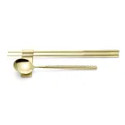 Set Consisting of Fruit Spoon, Chopsticks and Cutlery Rest with Origami - Osaka Viadurini