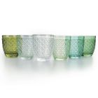 Set of 12 Glasses 325 ml in Colored Glass Paste - Castello Viadurini