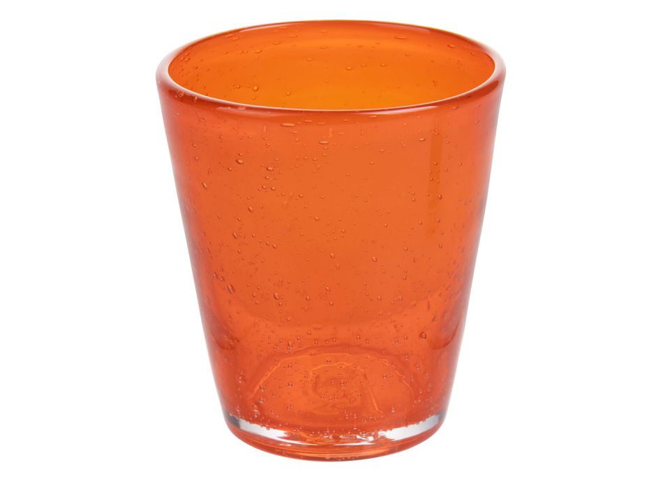 Set of 12 glasses 330 ml in colored blown glass paste - Spilla Viadurini