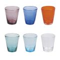 Set of 12 glasses 330 ml in colored blown glass paste - Spilla