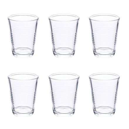 Set of 12 Water Glasses 270 ml in Crafted Glass - Cup Viadurini