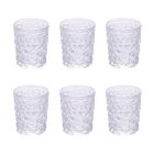Set of 12 Water Glasses 300 ml in Decorated Glass - Cup Viadurini