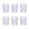 Set of 12 Water Glasses 300 ml in Decorated Glass - Cup