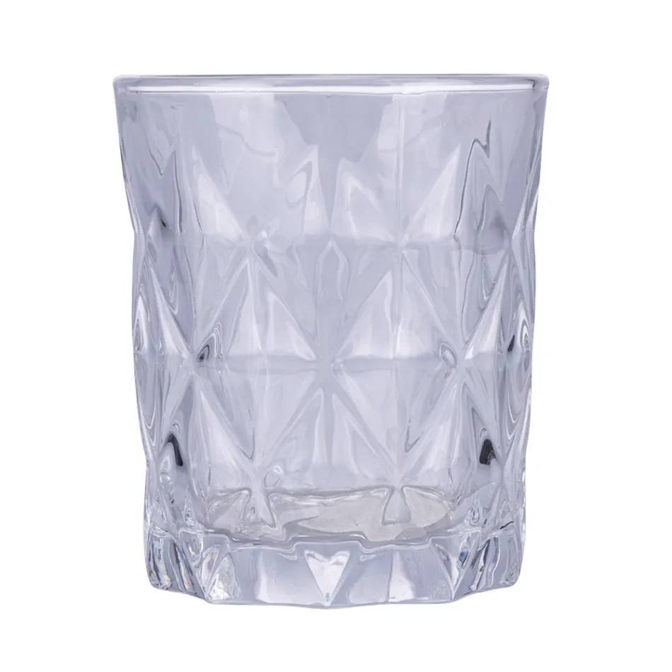Set of 12 Water Glasses 300 ml in Crafted Glass - Cup Viadurini