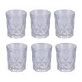 Set of 12 Water Glasses 300 ml in Crafted Glass - Cup