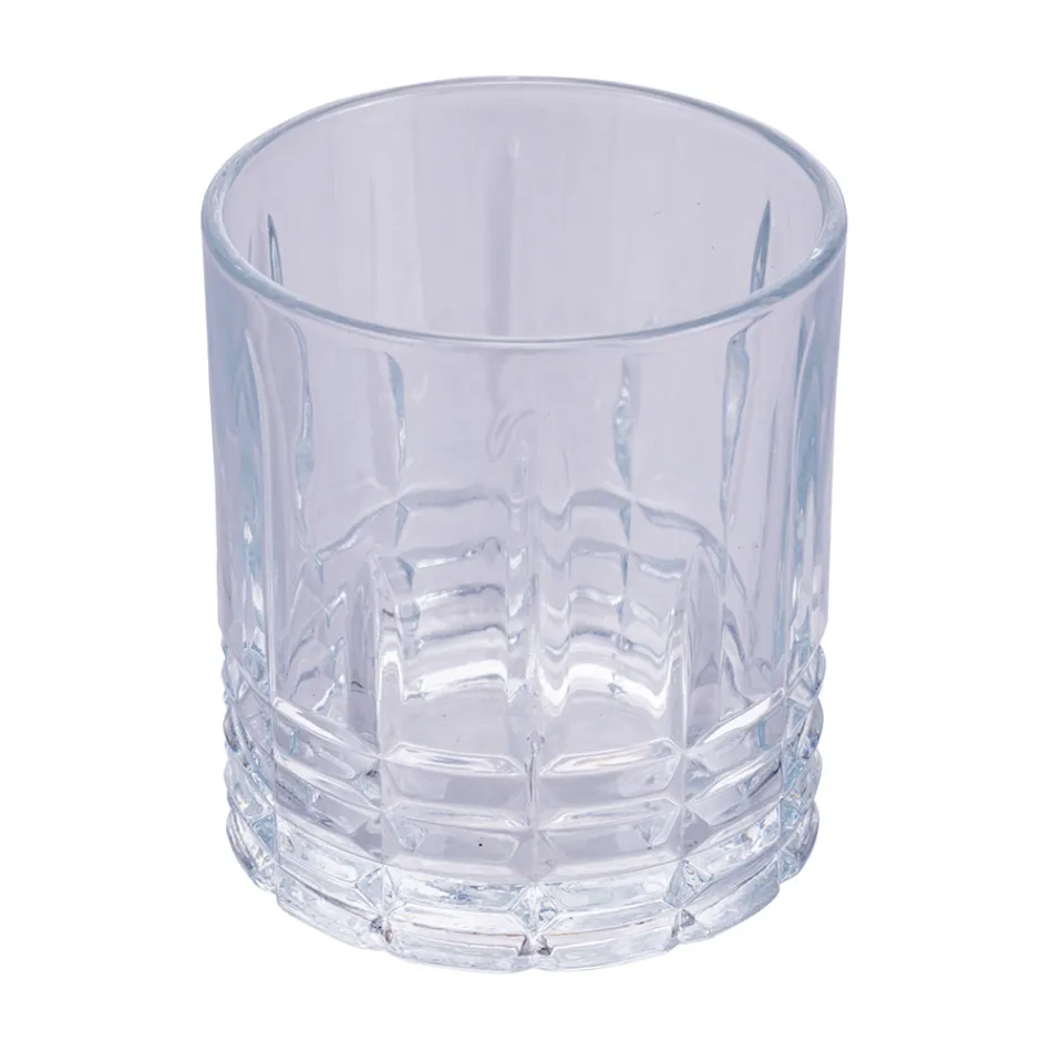 Set of 12 Water Glasses 320 ml in Crafted Glass - Cup Viadurini
