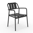 Set of 2 Garden Armchairs Made Entirely of Aluminum - Resplendent Viadurini