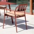 Set of 2 Garden Armchairs Made Entirely of Aluminum - Resplendent Viadurini