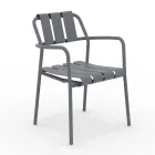 Set of 2 Garden Armchairs Made Entirely of Aluminum - Resplendent Viadurini
