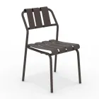 Set of 2 Garden Chairs Made Entirely of Aluminum - Resplendent Viadurini