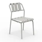 Set of 2 Garden Chairs Made Entirely of Aluminum - Resplendent Viadurini