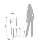 Set of 4 Chairs with Gray Painted Metal Structure - Galletto Viadurini