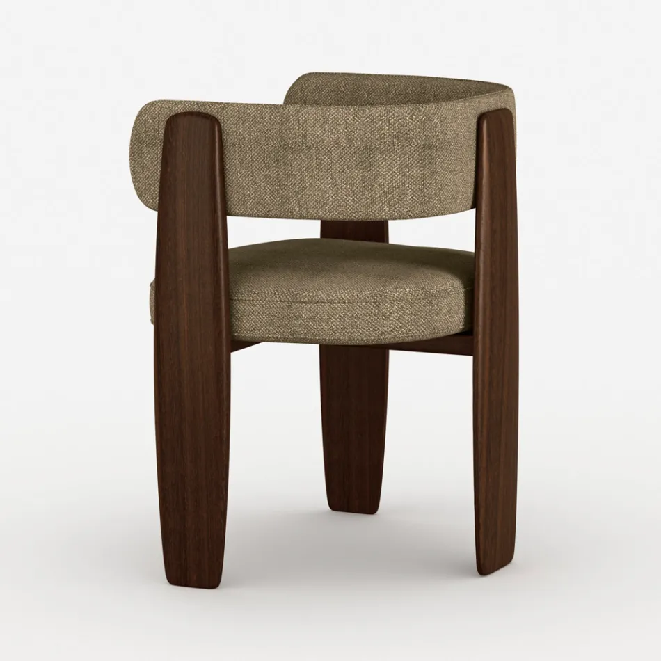 Set of 4 Solid Wood Dining Chairs Made in Italy - Chile Viadurini