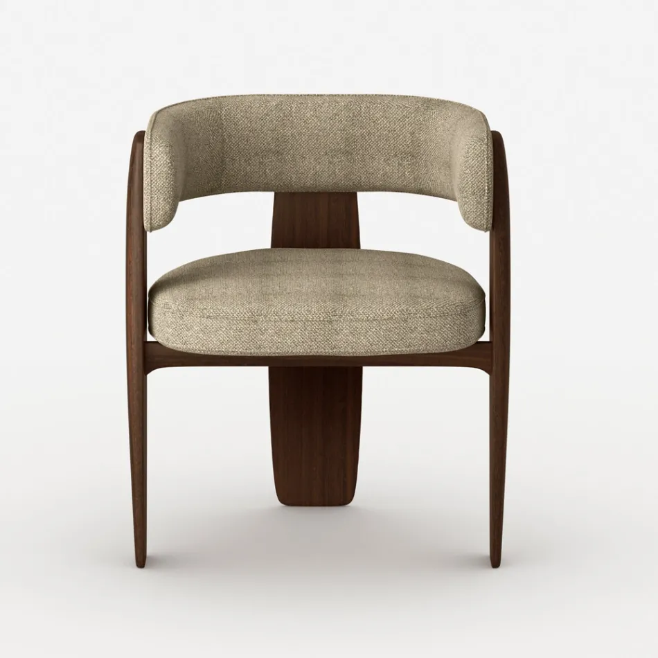 Set of 4 Solid Wood Dining Chairs Made in Italy - Chile Viadurini