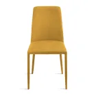 Set of 4 Upholstered Chairs in Colorful Fabric and Upholstered Frame - Luciana Viadurini