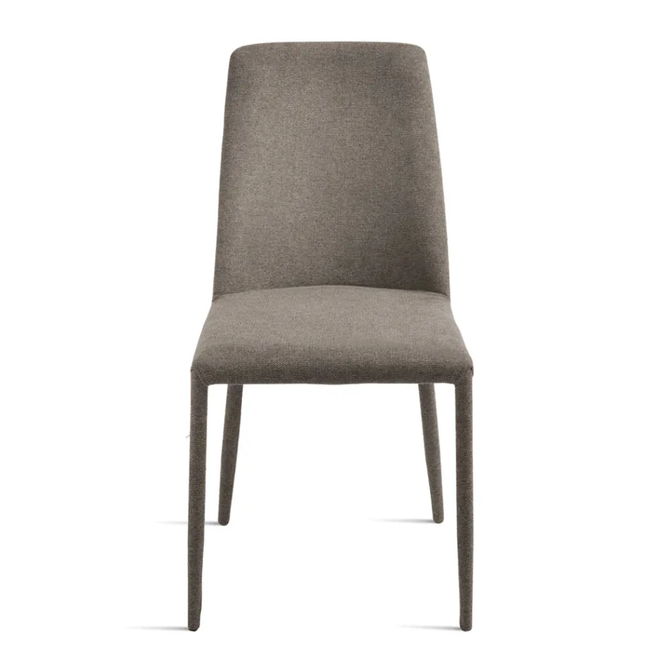 Set of 4 Upholstered Chairs in Colorful Fabric and Upholstered Frame - Luciana Viadurini