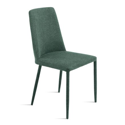 Set of 4 Upholstered Chairs in Colorful Fabric and Upholstered Frame - Luciana Viadurini