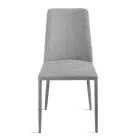 Set of 4 Upholstered Chairs in Colorful Fabric and Upholstered Frame - Luciana Viadurini