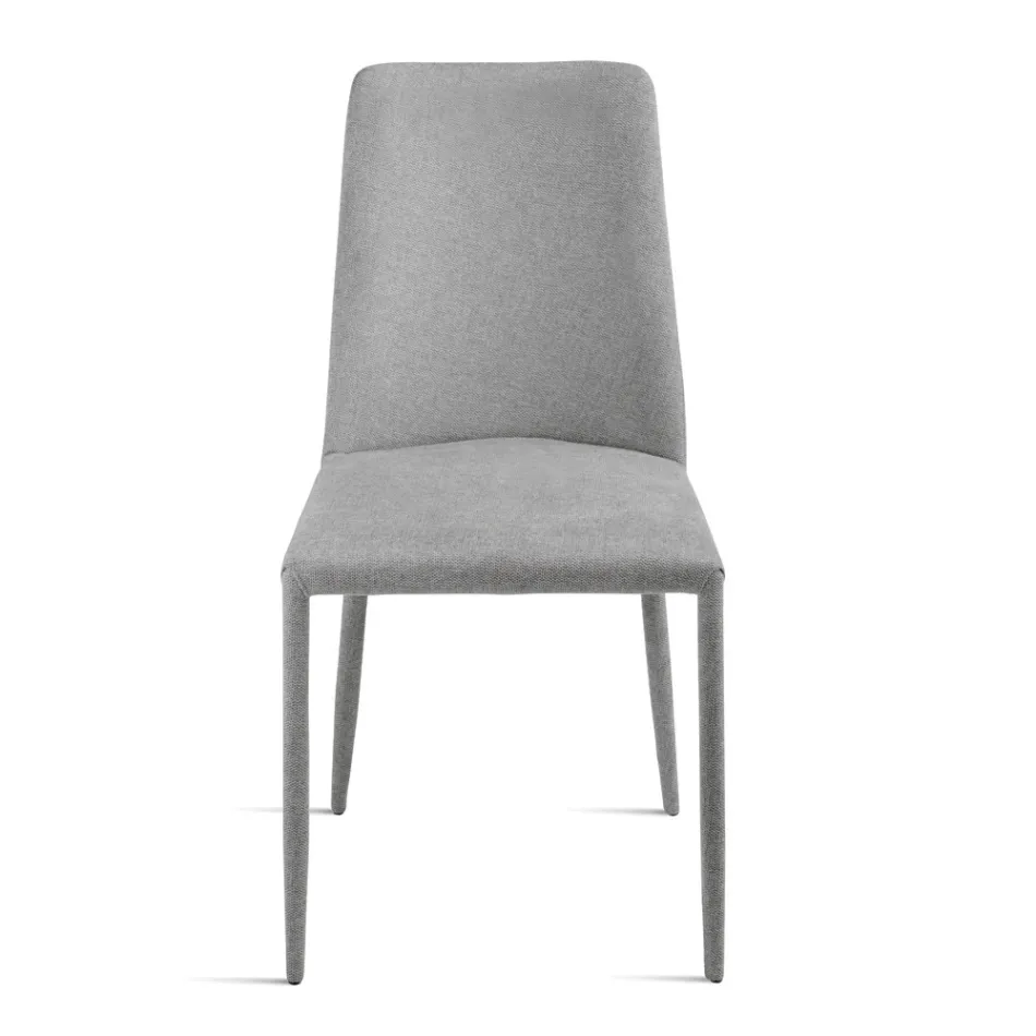 Set of 4 Upholstered Chairs in Colorful Fabric and Upholstered Frame - Luciana Viadurini