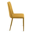 Set of 4 Upholstered Chairs in Colorful Fabric and Upholstered Frame - Luciana Viadurini