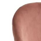 Set of 4 Chairs in Velvet Effect Microfibre Fabric - Terbio Viadurini