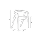 Set of 4 Modern Chairs in High-Quality Solid Wood Made in Italy - Vela Viadurini
