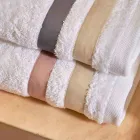 Serenity Double Ruffle Cotton Terry Guest Face Towel Set Viadurini