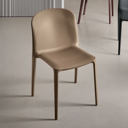 Set of Two Stackable Polypropylene Chairs in Different Colors - Evania Viadurini