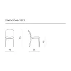 Set of Two Stackable Polypropylene Chairs in Different Colors - Evania Viadurini