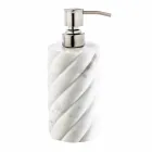 Set of design suspended furniture for bathroom in striped teak Poggio Viadurini