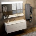 Moden suspended bathroom composition made in Italy, Bari