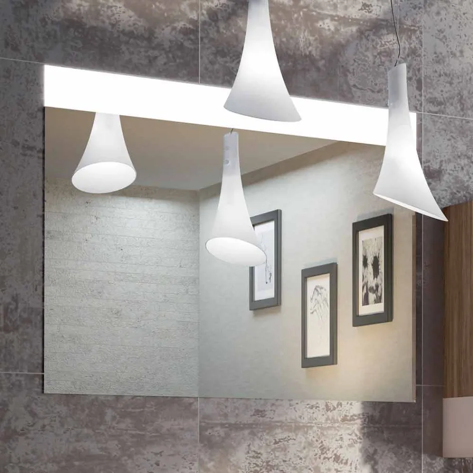 Set of wooden bathroom furniture suspension design made in Italy Cesena Viadurini