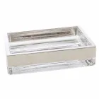 Modern design suspended bathroom furniture set in solid surface Brusson Viadurini