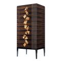 Grano Zarafa modern design ebony wood dresser 100 % made in Italy