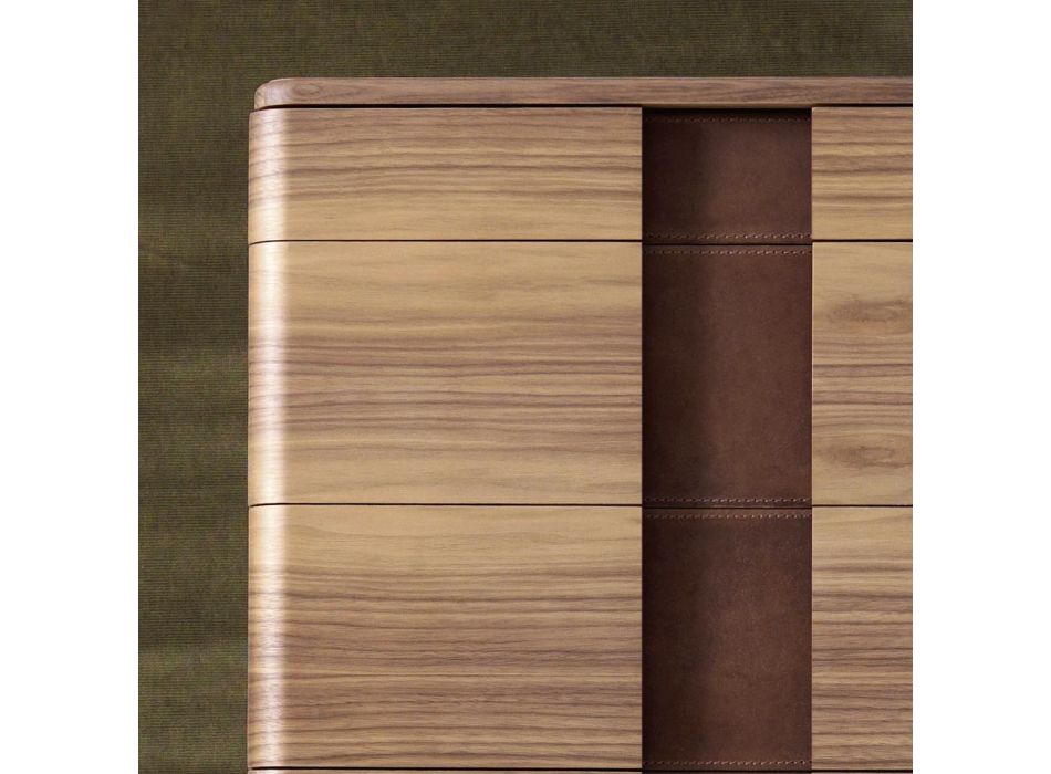 Modern design solid wood dresser Grilli York made 100 % in Italy Viadurini