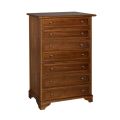 Dresser in Patinated Walnut Wood Made in Italy - Selvans