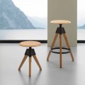 Modern design screw stool Sit, with polypropylene details