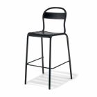 High Stackable Outdoor Stool Made in Italy, 2 Pieces - Trixie Viadurini