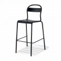 High Stackable Outdoor Stool Made in Italy, 2 Pieces - Trixie