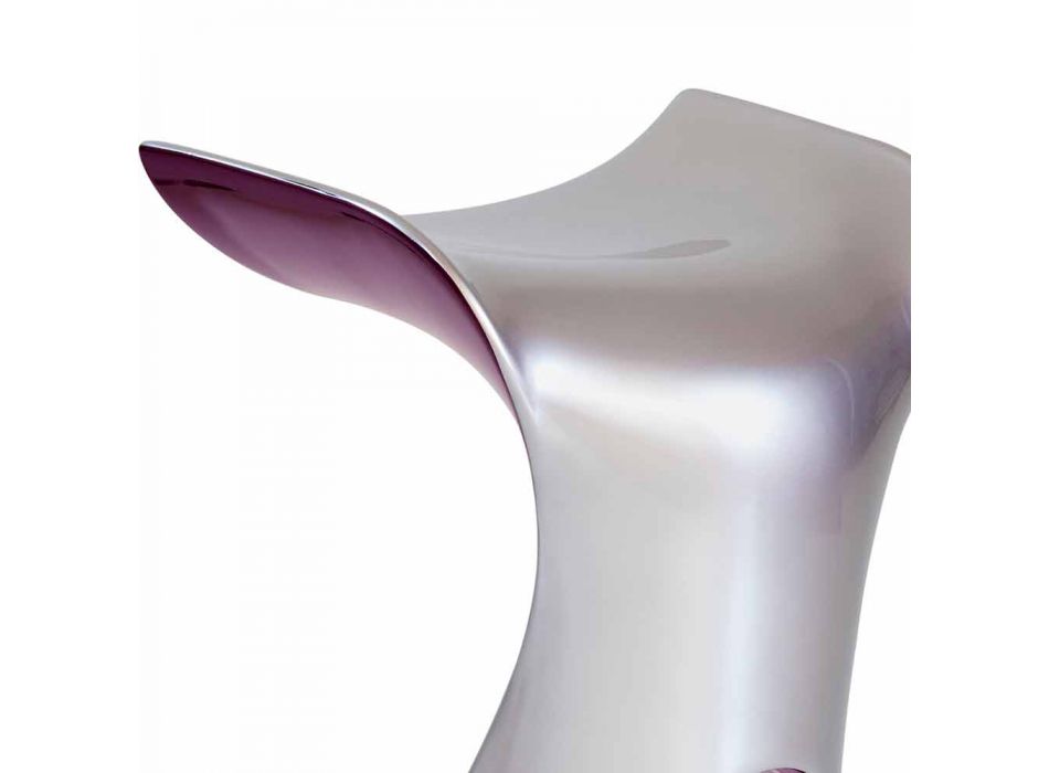 Modern High Design Stool in Polyethylene - Koncord Next by Slide Viadurini