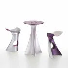 Modern High Design Stool in Polyethylene - Koncord Next by Slide Viadurini