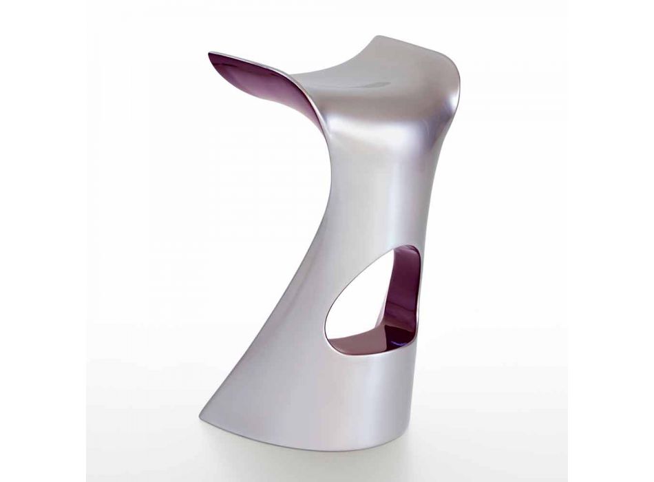 Modern High Design Stool in Polyethylene - Koncord Next by Slide Viadurini