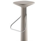 High Design Stool in Polyethylene and Stainless Steel Made in Italy - Pito Viadurini