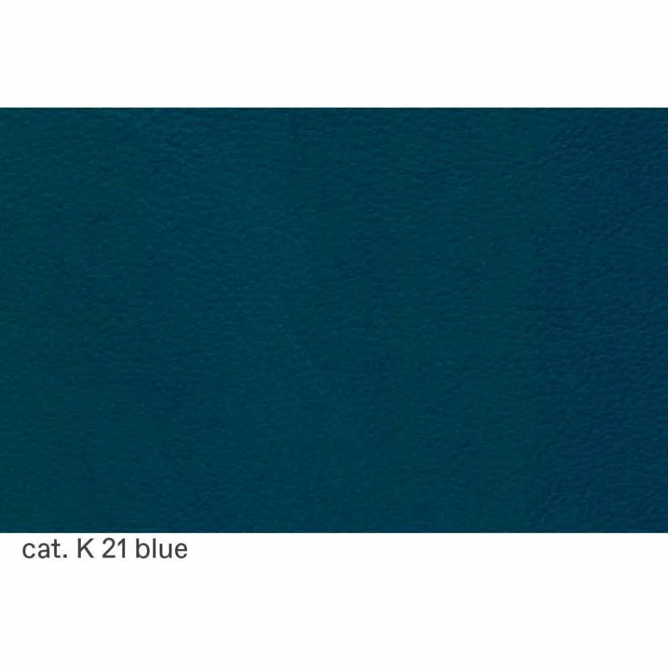 High Leather Bar Stool with Steel Structure Made in Italy - Beniamino Viadurini