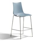 Bar Stool in Colored Technopolymer Made in Italy 2 Pieces - Fedora Viadurini