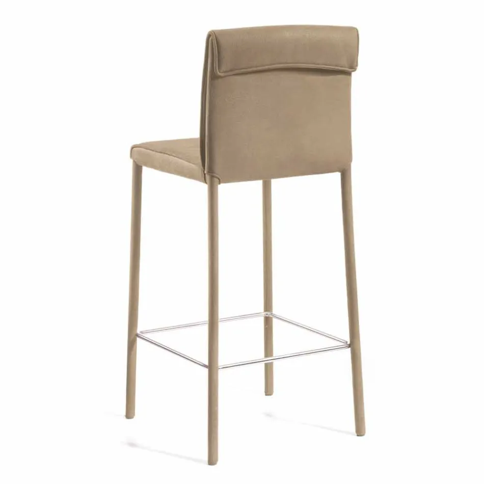 Modern design bar stool Amos, handcrafted in Italy Viadurini