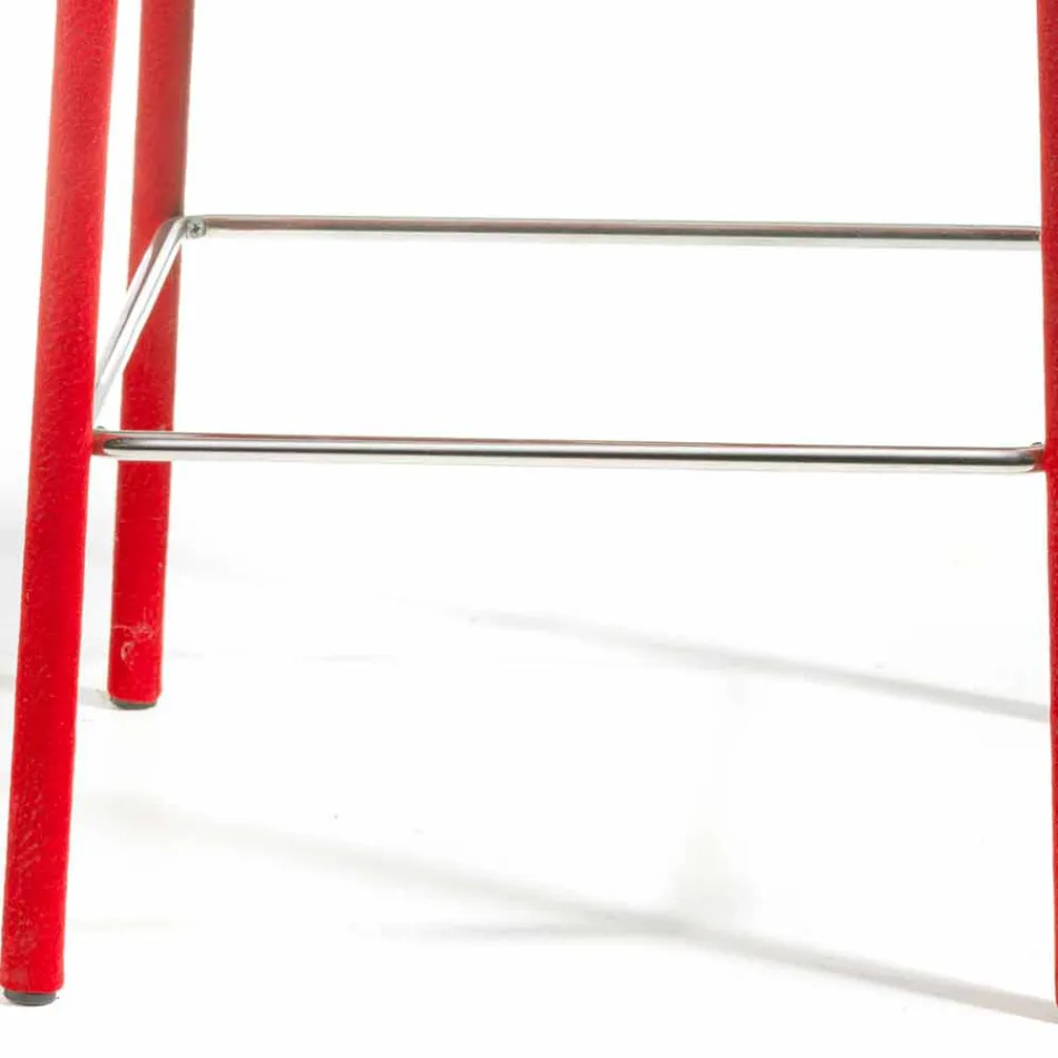 Modern design bar stool Amos, handcrafted in Italy Viadurini