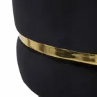 Round Bar Stool in Wood and Fabric of Modern Design - Rupert Viadurini